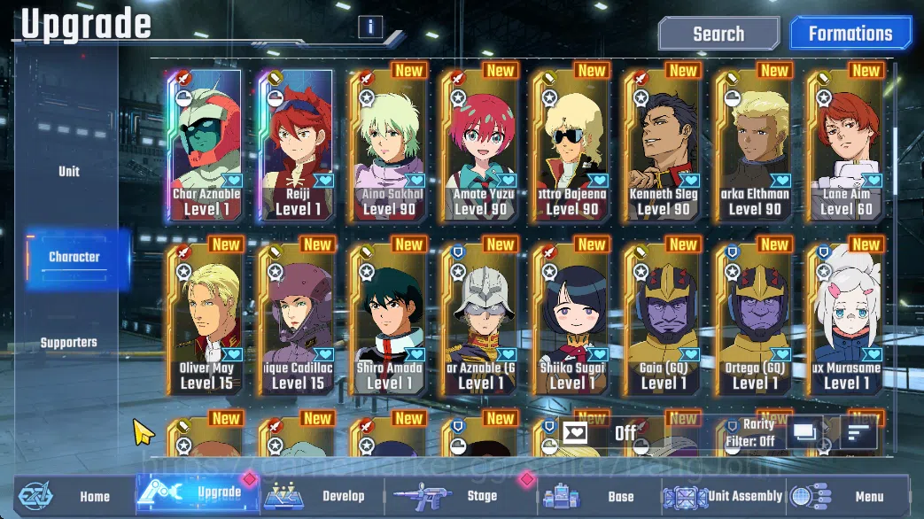 SD Gundam G Generation ETERNAL Accounts Global Rank 29 | 3 MLB, 18 UR, 8 UR Supp | 37k DM  RA240B 6