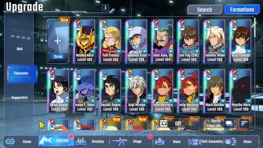 SD Gundam G Generation ETERNAL Accounts Global Rank 29 | 3 MLB, 18 UR, 8 UR Supp | 37k DM  RA240B 7