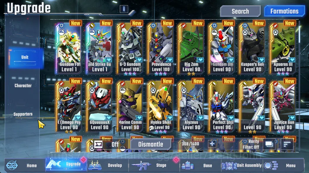 SD Gundam G Generation ETERNAL Accounts Global Rank 29 | 3 MLB, 18 UR, 8 UR Supp | 37k DM  RA240B 9