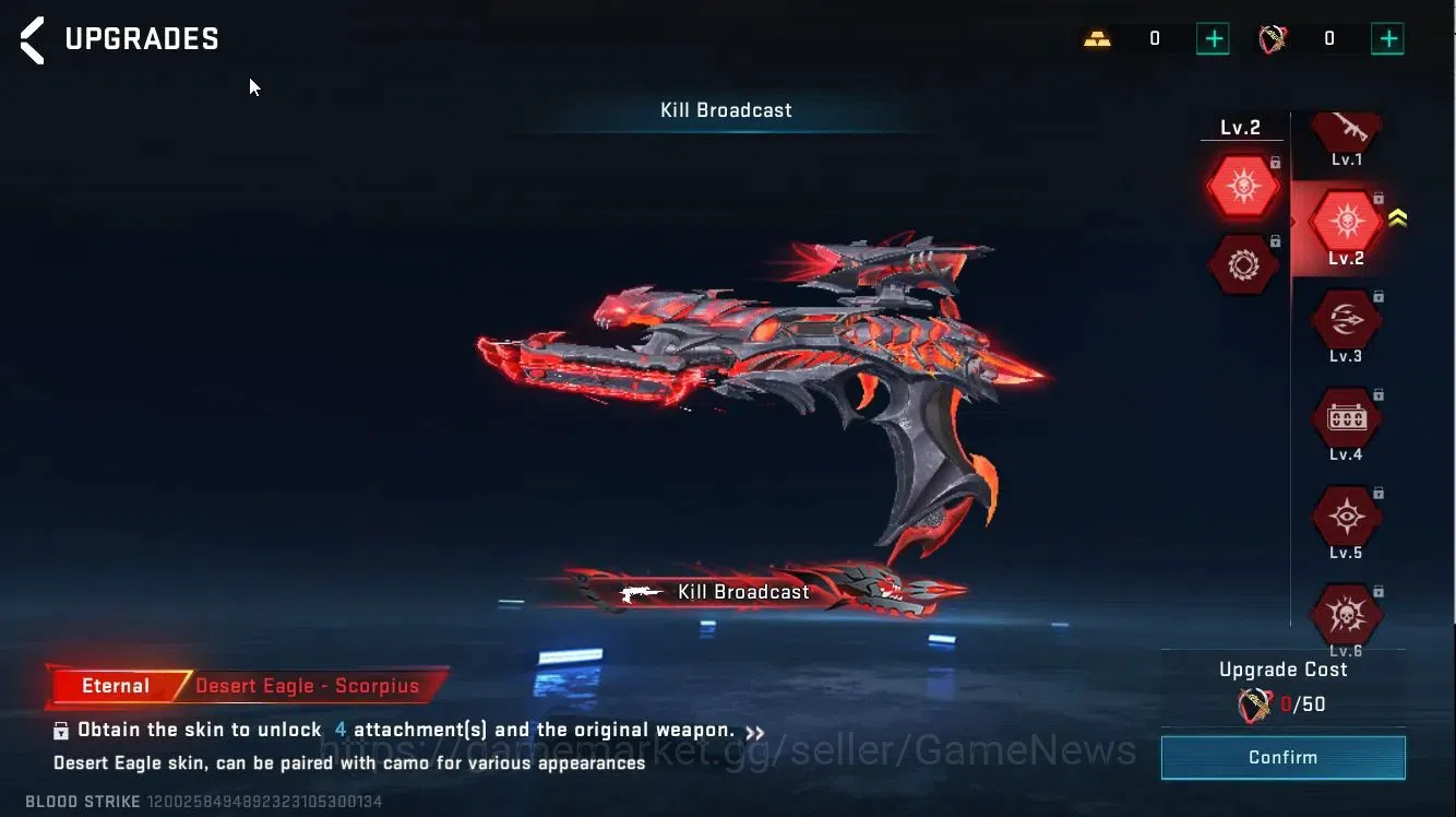 Blood Strike Accounts ASIA|ETERNAL[DEagle-Scorpius]|Collab 7DS[Kar98k,QB image 8