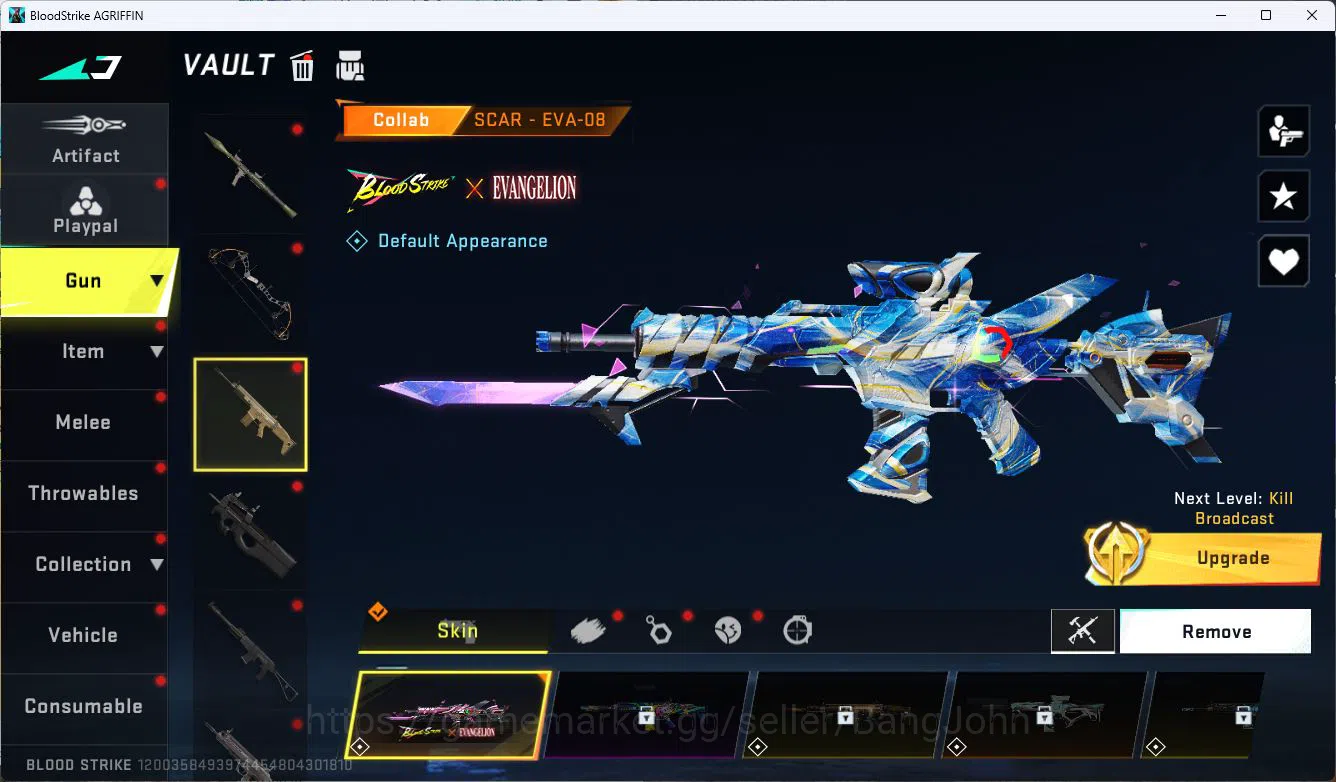 Blood Strike Accounts ASIA|ETERNAL=ETHAN|COLLAB=AK47,SCAR,KAR98K,QBZ95|L image 12