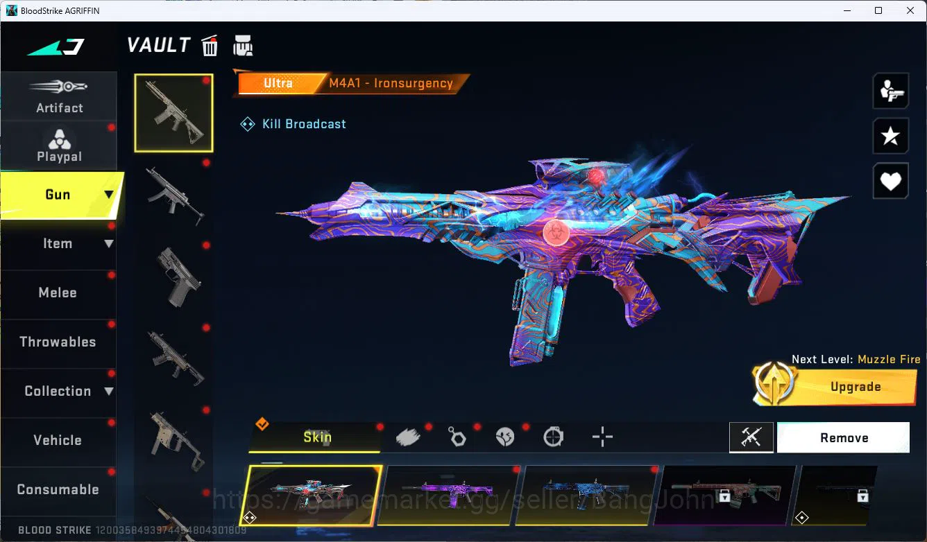 Blood Strike Accounts ASIA|ETERNAL=ETHAN|COLLAB=AK47,SCAR,KAR98K,QBZ95|L image 17