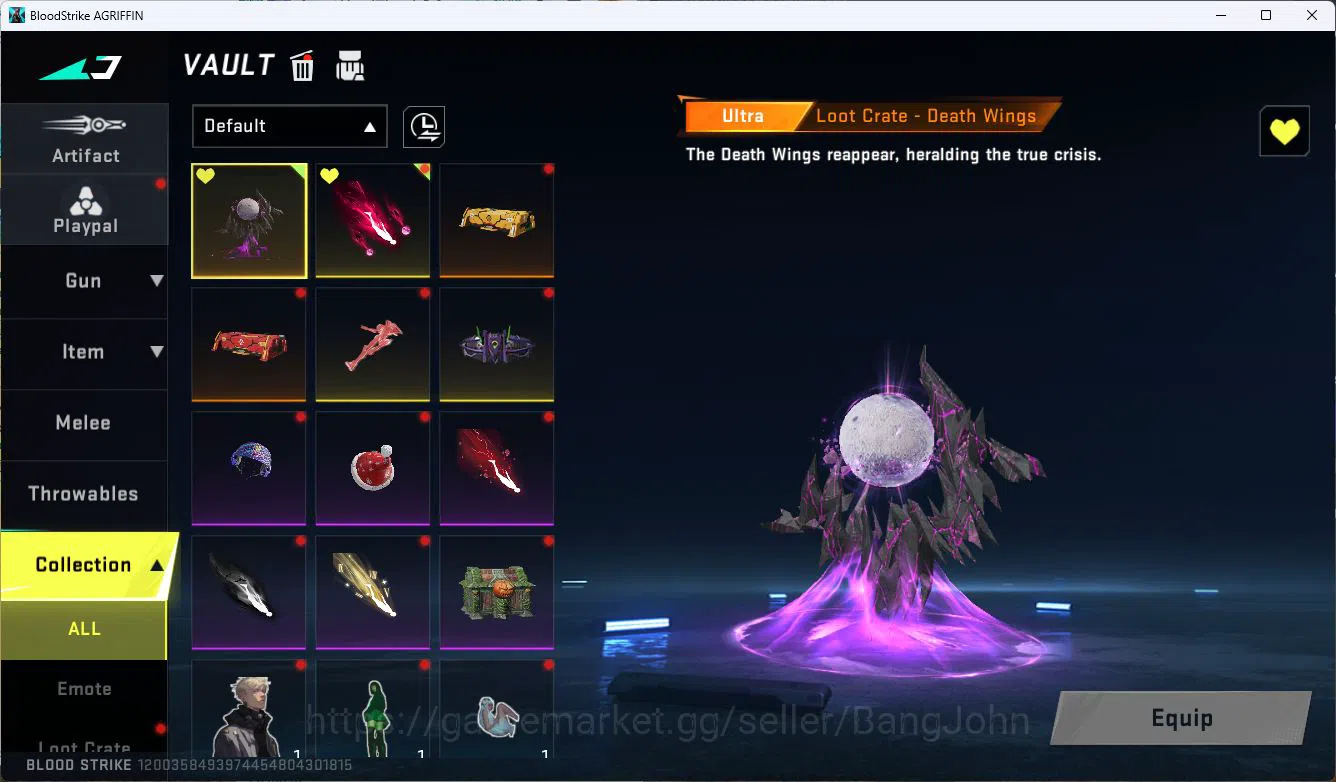 Blood Strike Accounts ASIA|ETERNAL=ETHAN|COLLAB=AK47,SCAR,KAR98K,QBZ95|L image 3