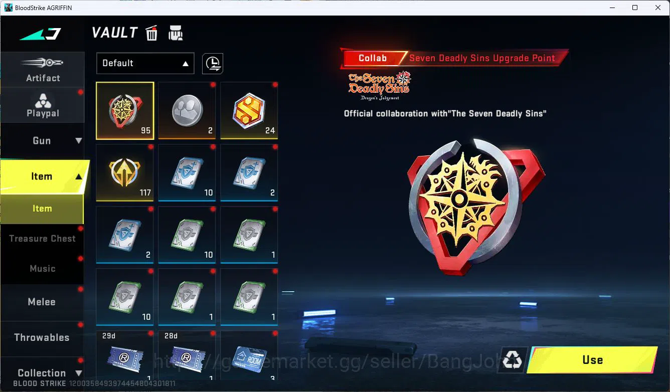 Blood Strike Accounts ASIA|ETERNAL=ETHAN|COLLAB=AK47,SCAR,KAR98K,QBZ95|L image 6