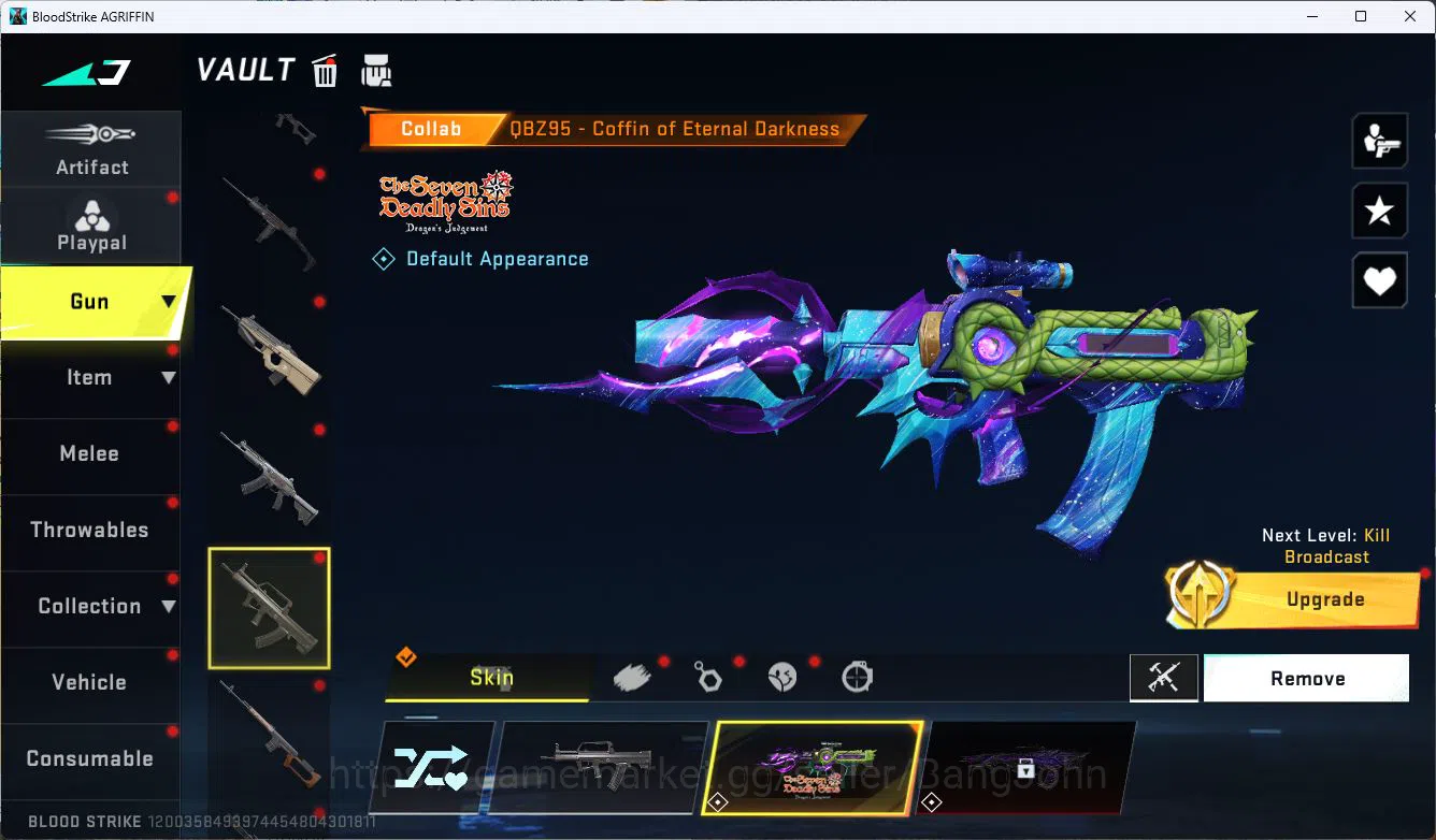 Blood Strike Accounts ASIA|ETERNAL=ETHAN|COLLAB=AK47,SCAR,KAR98K,QBZ95|L image 8