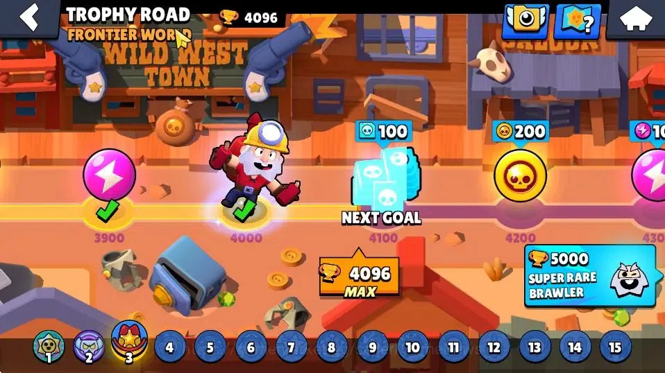 Brawl Stars Accounts 4096 Trophy|37 Brawlers 6 Max Lvl|10 Epic Skins [W image 16