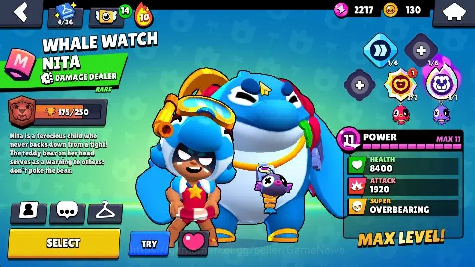 Brawl Stars Accounts 4096 Trophy|37 Brawlers 6 Max Lvl|10 Epic Skins [W image 19