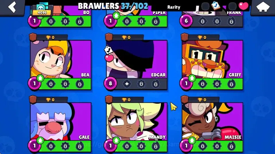Brawl Stars Accounts 4096 Trophy|37 Brawlers 6 Max Lvl|10 Epic Skins [W image 6
