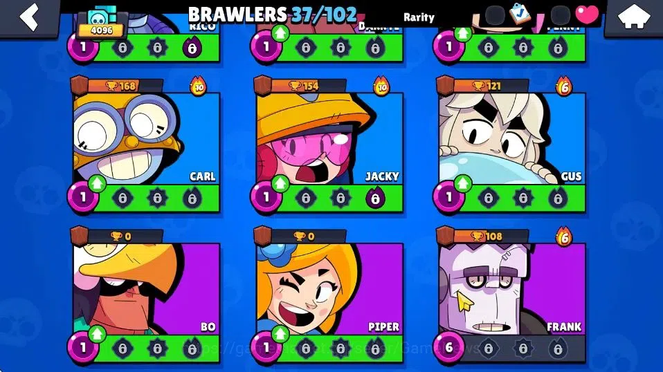 Brawl Stars Accounts 4096 Trophy|37 Brawlers 6 Max Lvl|10 Epic Skins [W image 7