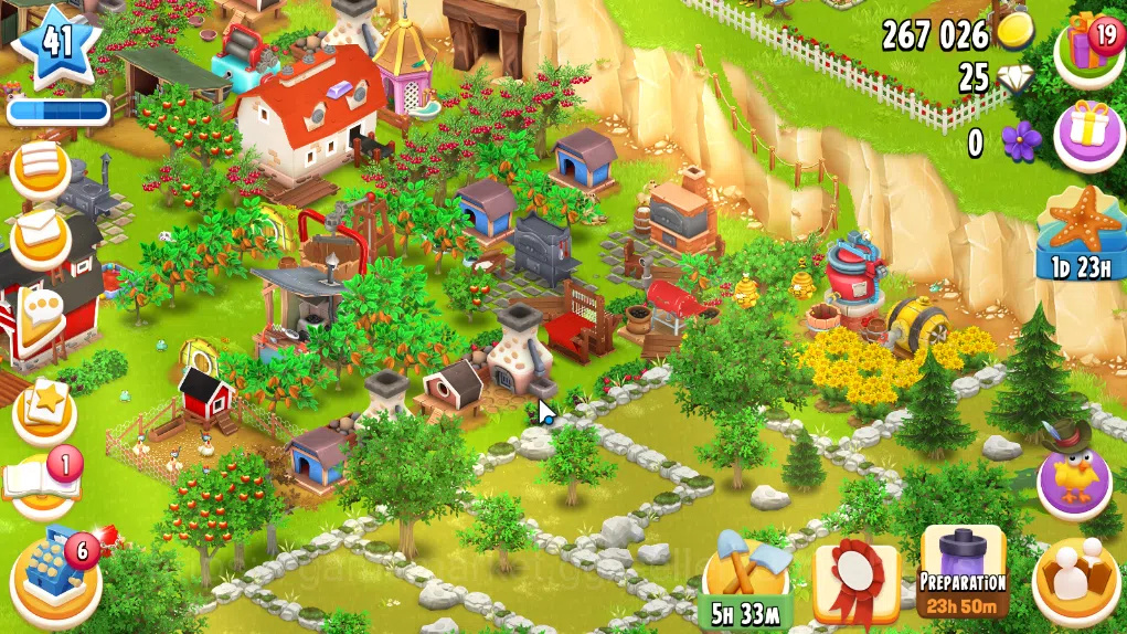 Hay Day Accounts Level 41 | Barn Storage 1100 + Silo Storage 650 | 267k Coins, 25 Diamonds |CN ON|Log Supercell ID|Take 2
