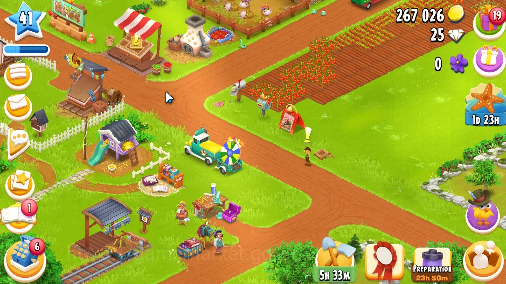 Hay Day Accounts Level 41 | Barn Storage 1100 + Silo Storage 650 | 267k Coins, 25 Diamonds |CN ON|Log Supercell ID|Take 3