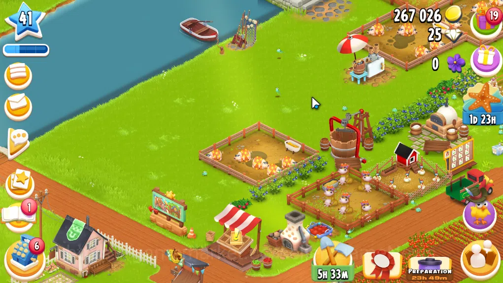 Hay Day Accounts Level 41 | Barn Storage 1100 + Silo Storage 650 | 267k Coins, 25 Diamonds |CN ON|Log Supercell ID|Take 4