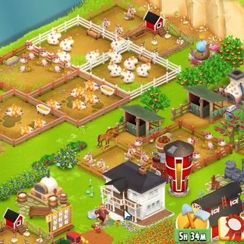 Hay Day Accounts Level 41 | Barn Storage 1100 + Silo Storage 650 | 267k Coins, 25 Diamonds |CN ON|Log Supercell ID|Take