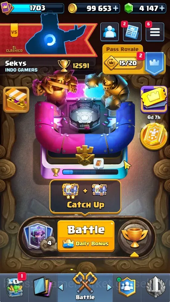 Clash Royale Accounts High-End Lv 1703|KTL 16|Trophy 12591|Card 122/122|13 MAX Card|8 Hero 13 EVO 8 Champ 22 Legend 36Epic 1