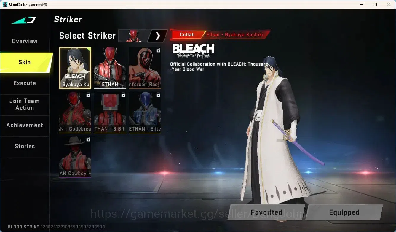 Blood Strike Accounts ASIA | 7DS: AK47 | BLEACH: Ethan Striker | Legenda image 7