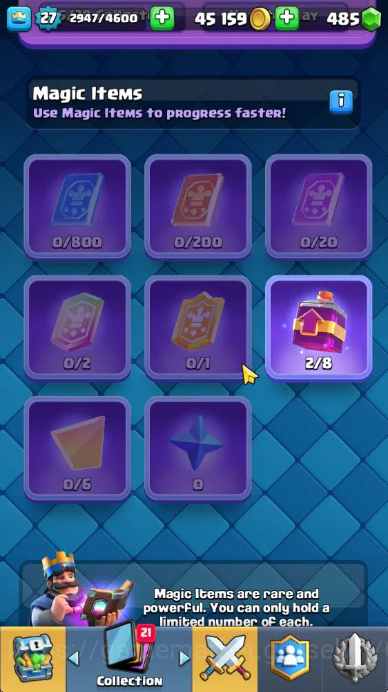 Clash Royale Accounts Midgame Lvl 27|Trophy 7586|KTL 10|Limited Skin|Card 98| 5 EVO 4 Champ 11 Legendary 25 Epic,29 Rare,29 6