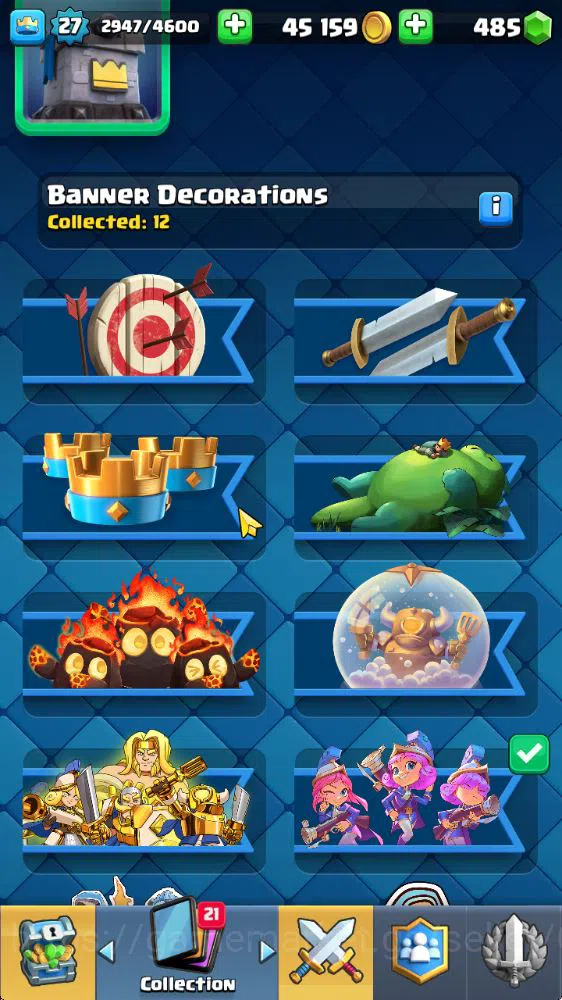 Clash Royale Accounts Midgame Lvl 27|Trophy 7586|KTL 10|Limited Skin|Card 98| 5 EVO 4 Champ 11 Legendary 25 Epic,29 Rare,29 8