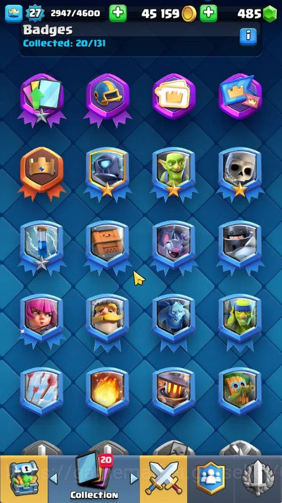 Clash Royale Accounts Midgame Lvl 27|Trophy 7586|KTL 10|Limited Skin|Card 98| 5 EVO 4 Champ 11 Legendary 25 Epic,29 Rare,29 9