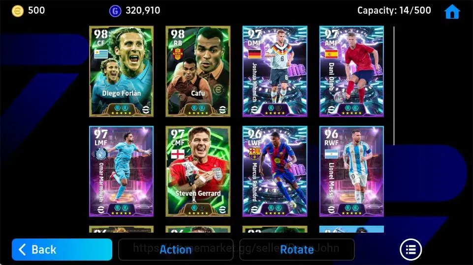 eFootball Accounts Android|PW 3127|Coin Android 500,Diego Forlan Epic image 2