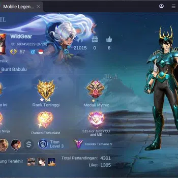 Mobile Legends: Bang Bang Collector GLOBAL|Hero 116|Skin 206|Naruto Hayabusa,Kof Karin image 1