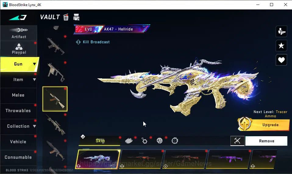 Blood Strike Accounts ASIA|3 EVO[M4A1-Tiadraco,AK47-Hellride Lv2,SCAR-St image 4