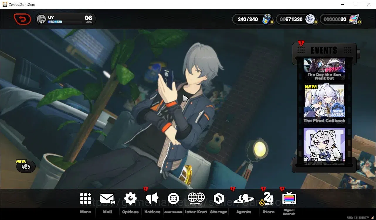 Zenless Zone Zero Accounts Starter Asia | Lv 06 | Velina Limited Lv 1, Anby Lv 10, 8 A-Class Lv 1| 30 Poly | TakeMail Check 1