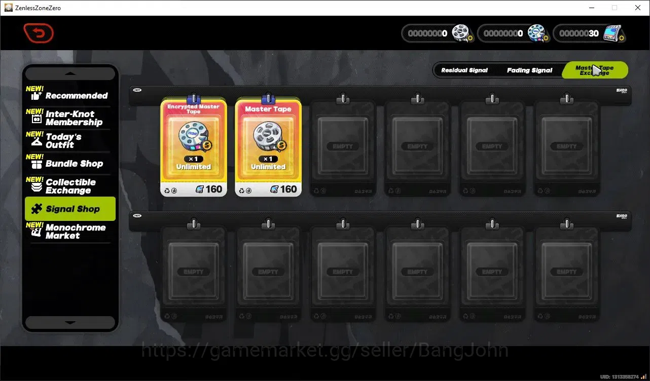 Zenless Zone Zero Accounts Starter Asia | Lv 06 | Velina Limited Lv 1, Anby Lv 10, 8 A-Class Lv 1| 30 Poly | TakeMail Check 7