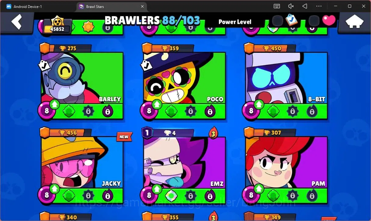 Brawl Stars Accounts Global |45852 Trophhy|88 Brawler|21 Max Hypercharg image 10