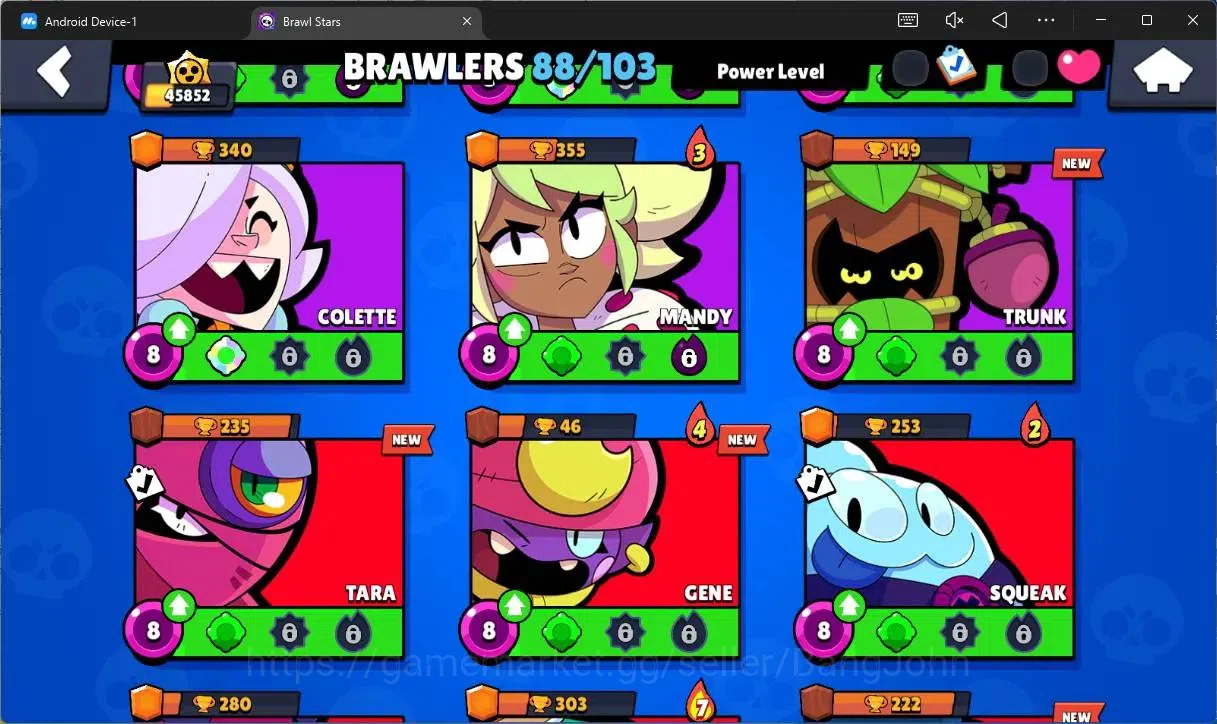 Brawl Stars Accounts Global |45852 Trophhy|88 Brawler|21 Max Hypercharg image 11