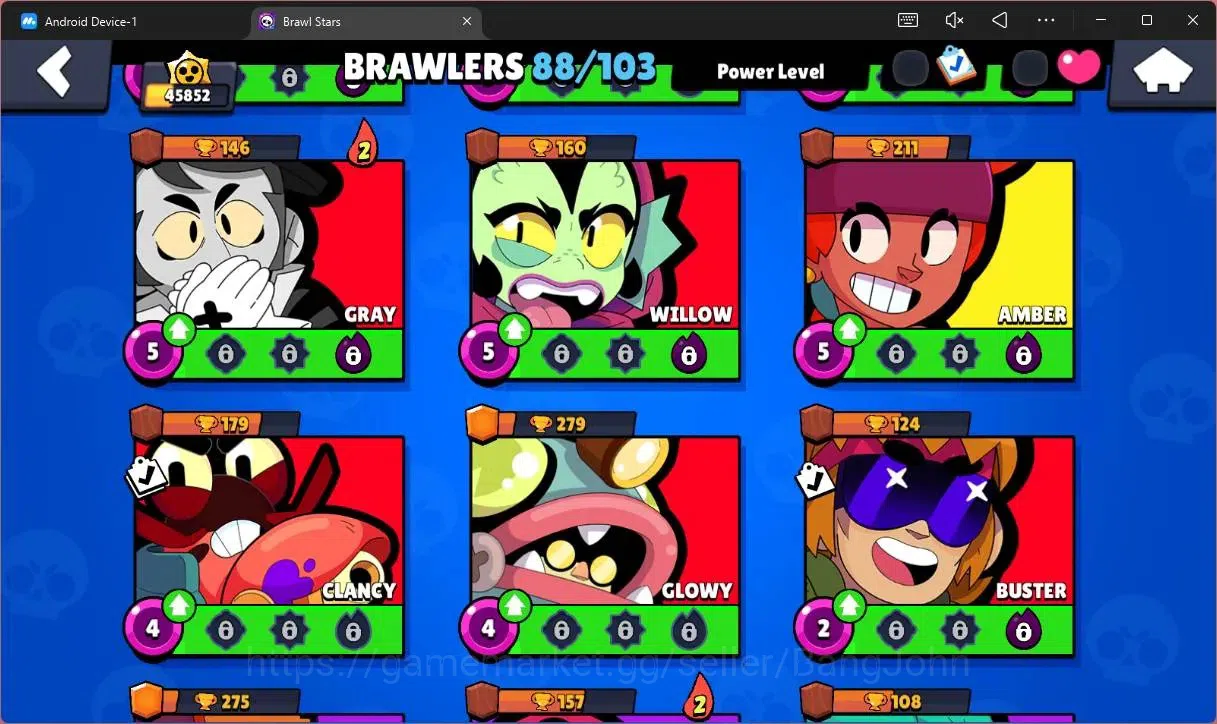 Brawl Stars Accounts Global |45852 Trophhy|88 Brawler|21 Max Hypercharg image 17