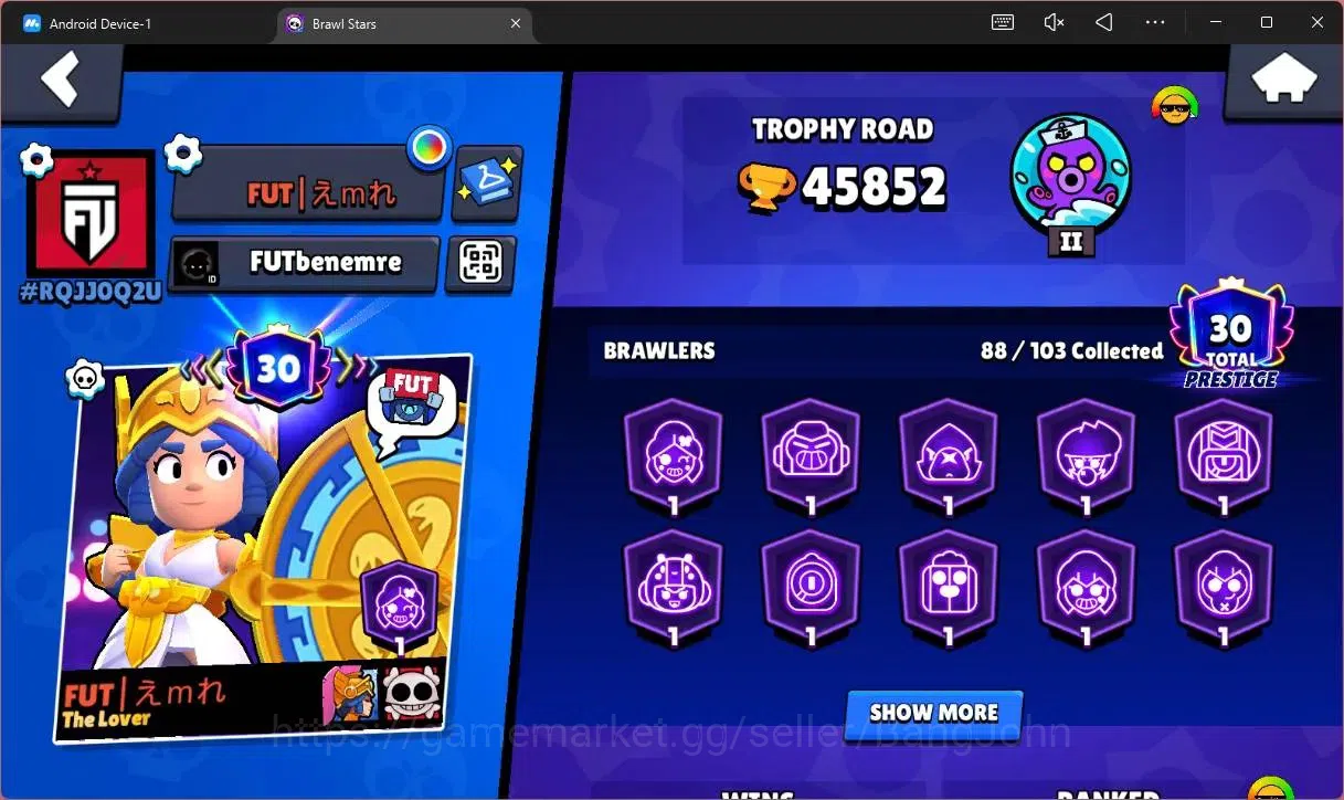 Brawl Stars Accounts Global |45852 Trophhy|88 Brawler|21 Max Hypercharg image 2