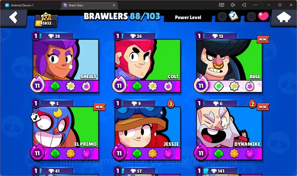 Brawl Stars Accounts Global |45852 Trophhy|88 Brawler|21 Max Hypercharg image 5