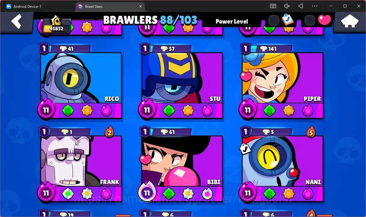 Brawl Stars Accounts Global |45852 Trophhy|88 Brawler|21 Max Hypercharg image 6