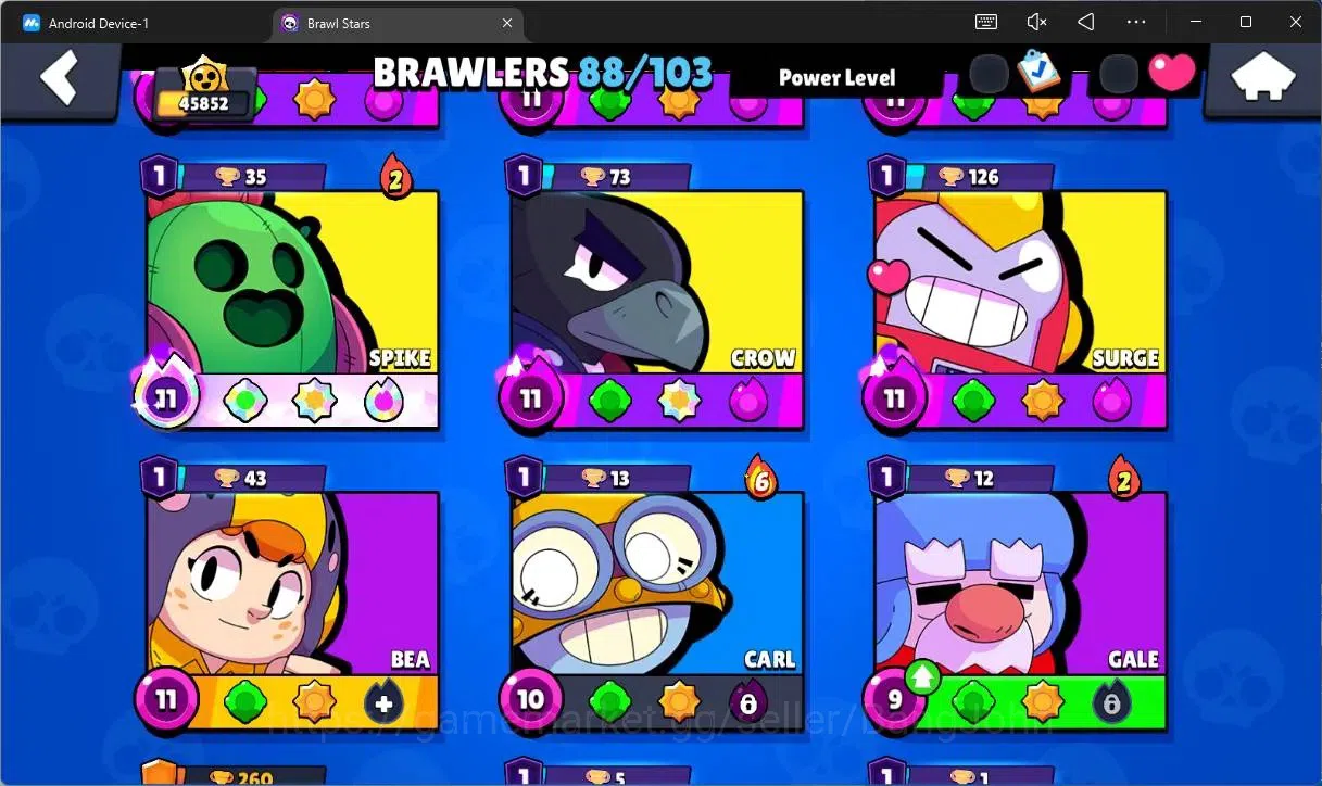 Brawl Stars Accounts Global |45852 Trophhy|88 Brawler|21 Max Hypercharg image 8