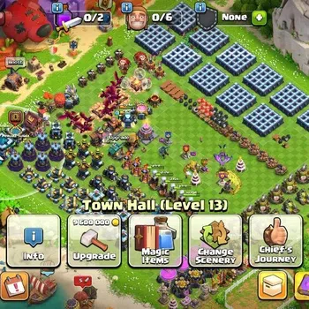 Clash of Clans Accounts High-End LV 113|TH 13-BH 8|HH 7|Limited Skin|BK 55,AQ 58,MP 37,GW 39,RC 19|BM 11|Anime Fury