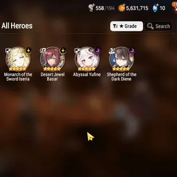 Epic Seven Accounts Starter GLOBAL UnVerif|NewEra|4 ML(Shepherd Dark Diane,Monarch Iseria,etc)+Estelle,TA Coli,Etc|4,7K
