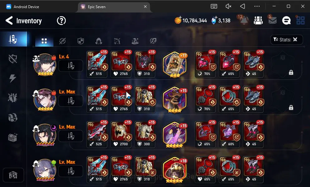 Epic Seven Accounts GLOBAL UNVERIF|6 ML(BArunka,Har Setti,TE kayron,Et image 11