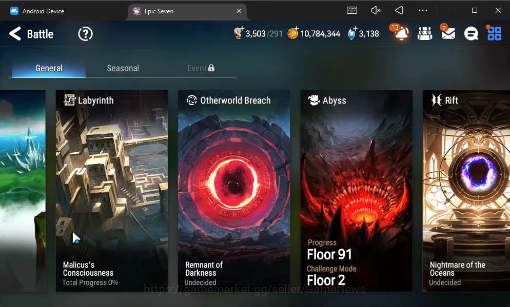Epic Seven Accounts GLOBAL UNVERIF|6 ML(BArunka,Har Setti,TE kayron,Et image 17