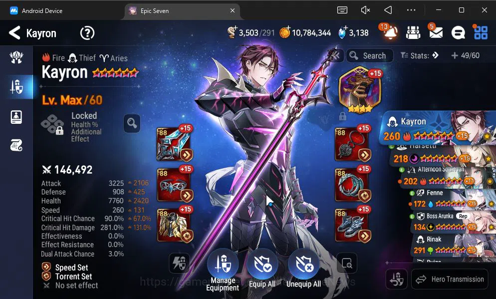 Epic Seven Accounts GLOBAL UNVERIF|6 ML(BArunka,Har Setti,TE kayron,Et image 6