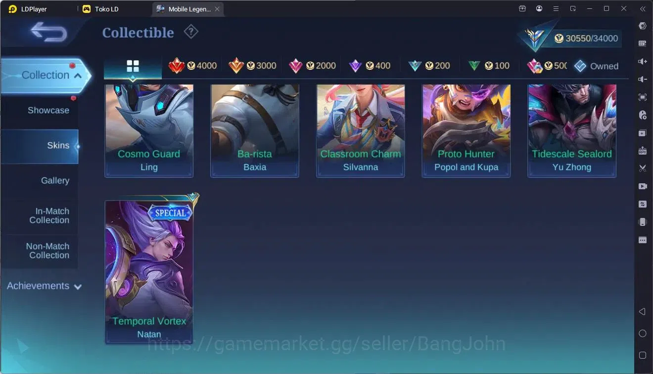 Mobile Legends: Bang Bang Accounts Global|Hero 105|Skin 145|Expert|CC Natalia|9th Fan image 18