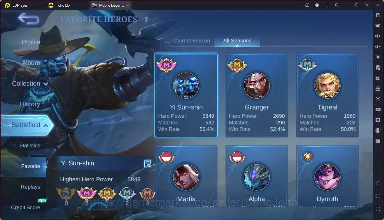 Mobile Legends: Bang Bang Accounts Global|Hero 105|Skin 145|Expert|CC Natalia|9th Fan image 4