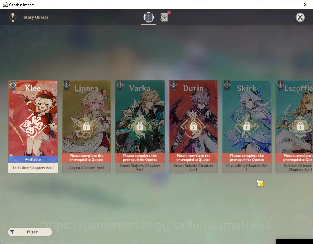 Genshin Impact Accounts EUROPE | AR 39 | 1 Limited + 2 (*5Standard) | Laum image 14