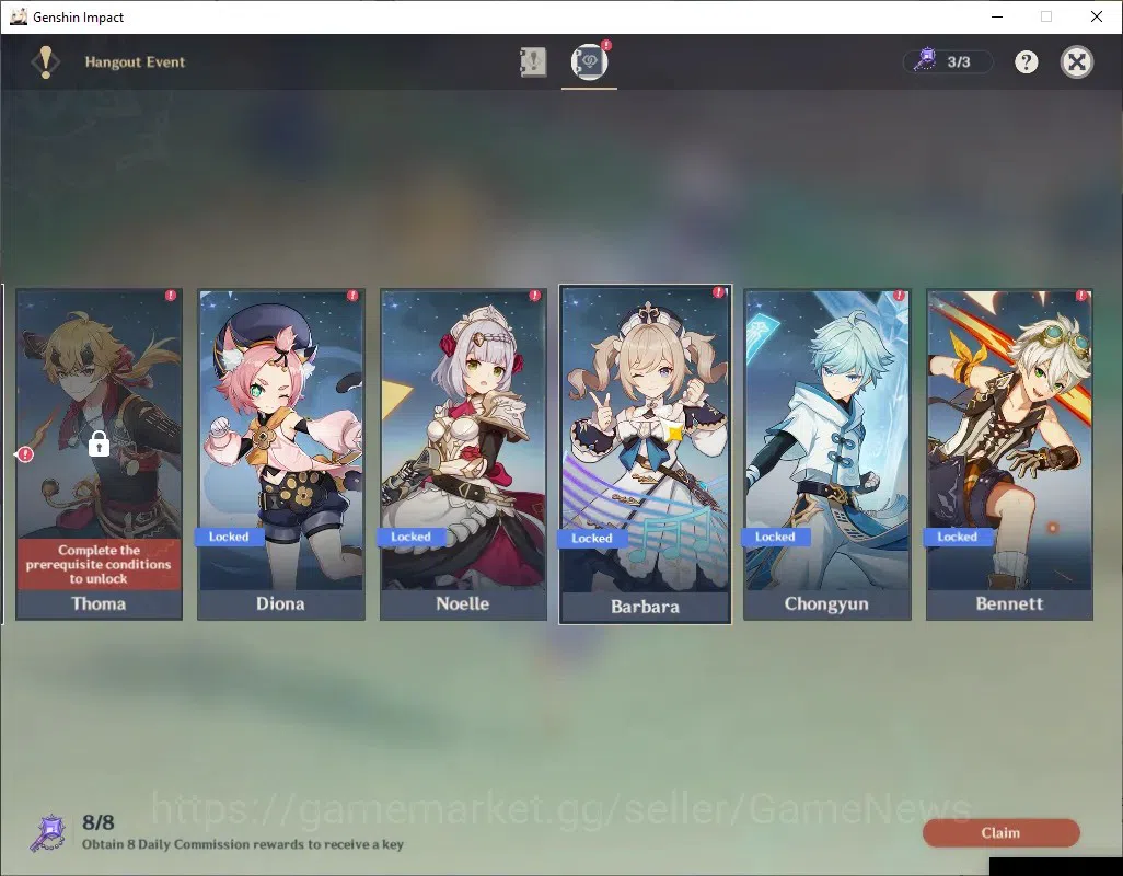 Genshin Impact Accounts EUROPE | AR 39 | 1 Limited + 2 (*5Standard) | Laum image 16