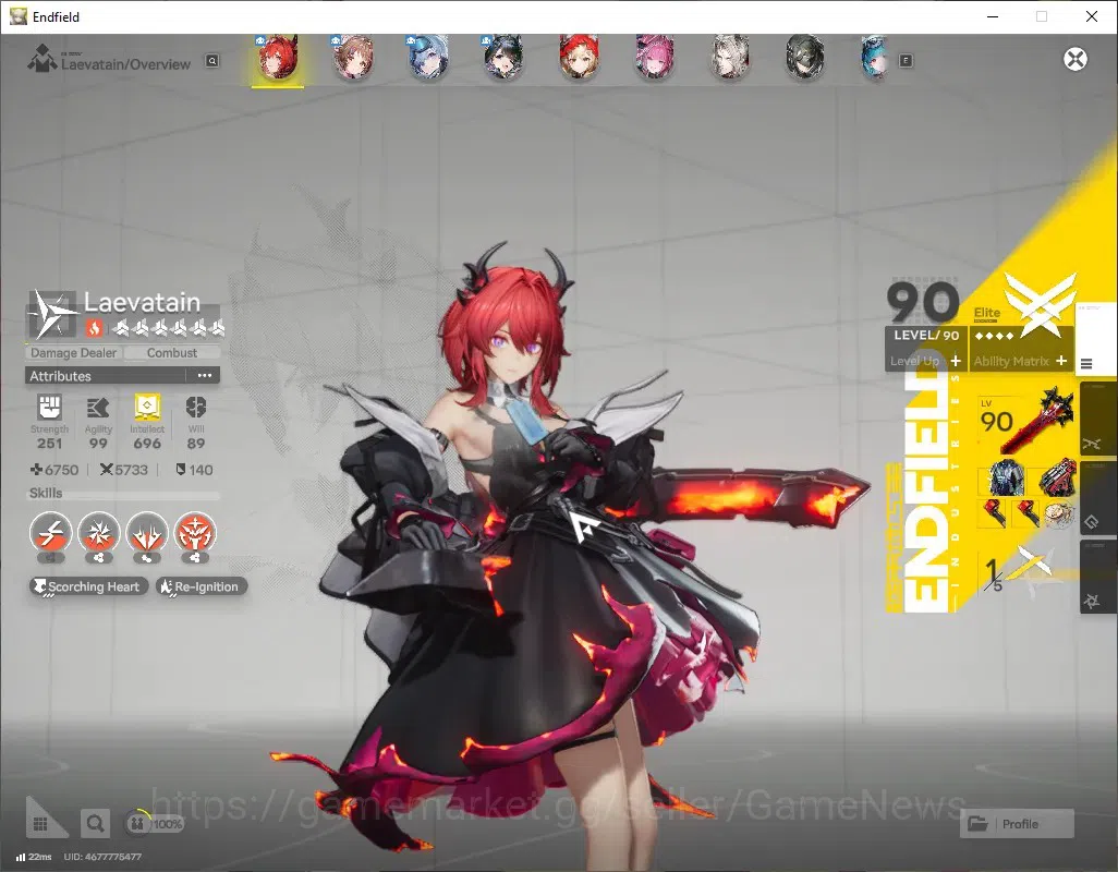 Arknights: Endfield Accounts ASIA|Lv 60|8 SSR (4 Limit) + 16 (*6 Wep)|[Laevatai image 4