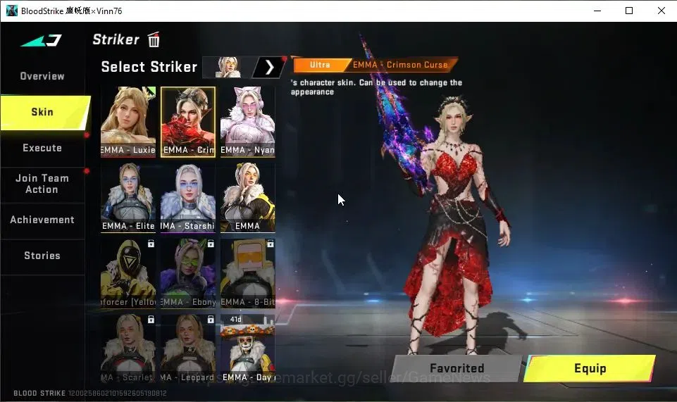 Blood Strike Accounts ASIA|EVO UMP45-Forsaken Lv6|2 ETERNAL[EMMA-Luxie M image 10
