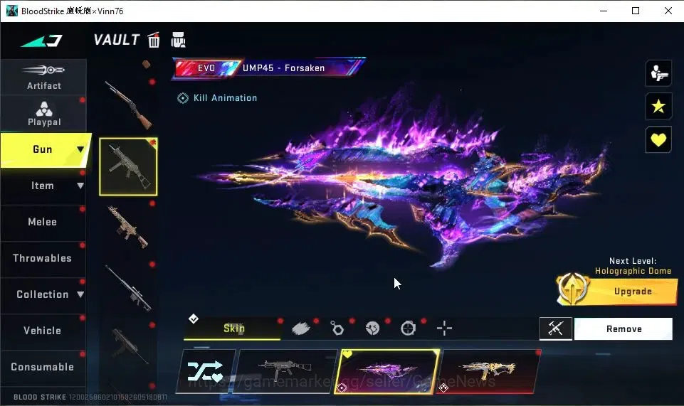 Blood Strike Accounts ASIA|EVO UMP45-Forsaken Lv6|2 ETERNAL[EMMA-Luxie M image 3