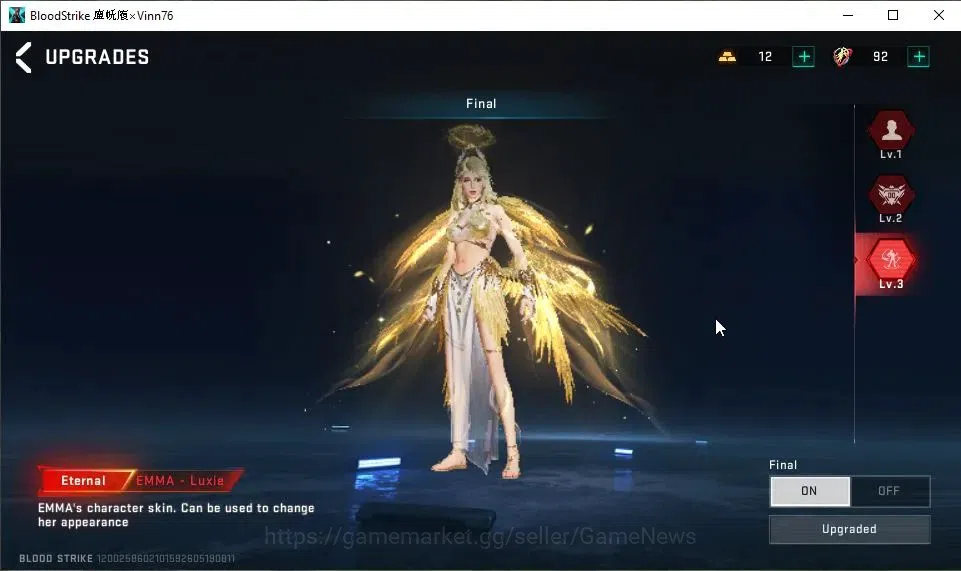 Blood Strike Accounts ASIA|EVO UMP45-Forsaken Lv6|2 ETERNAL[EMMA-Luxie M image 8