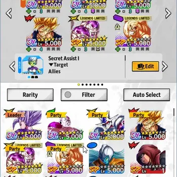 Dragon Ball Legends Accounts High-End Android| Lv155|121M Total Power|402 CC|4 UL|UL Beast Gohan,FF Cooler,FF Frieza: Full