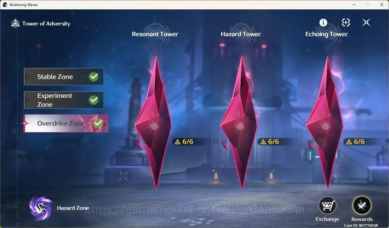 Wuthering Waves Accounts Starter SEA|UL 49|Rank 5| 2 Char Limited Yangyang: Xuanling Rc6,Rebecca | 5132 Astrite | Mc Male 5