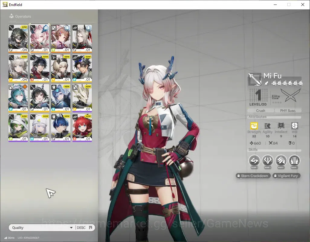 Arknights: Endfield Accounts ASIA|Starter with Selector OP|Lv 2|3 SSR(1Limit)+1 image 2